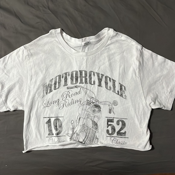 Garage Cropped Motorcycle Tee - Picture 2 of 4